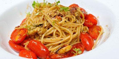 Photo:  Spaghetti al granchio 